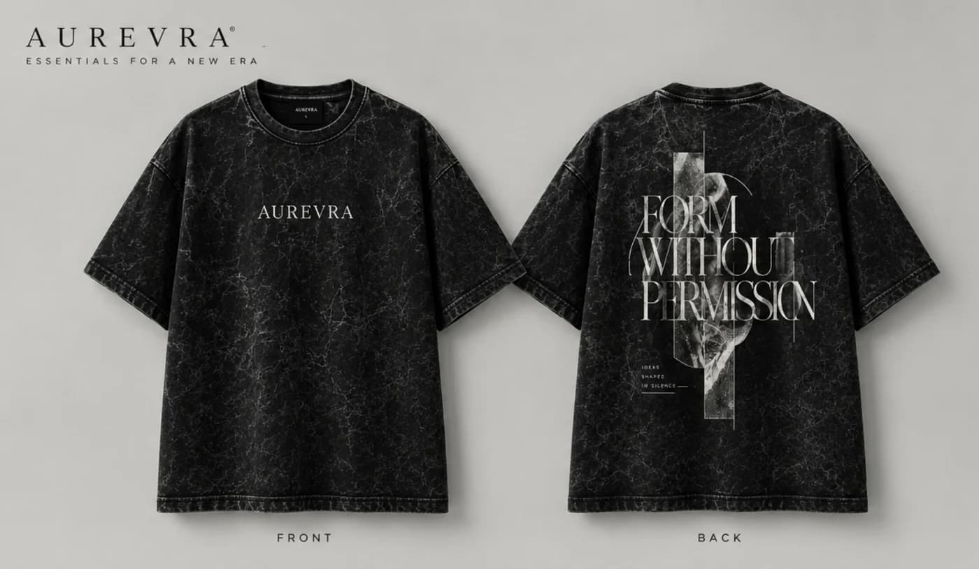 Form Without Permission — Acid-Wash Tee — product photograph 3
